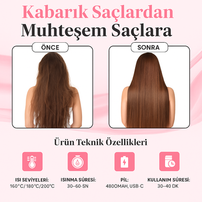 Smoothila İpeksi Saç Düzleştirici Tarak