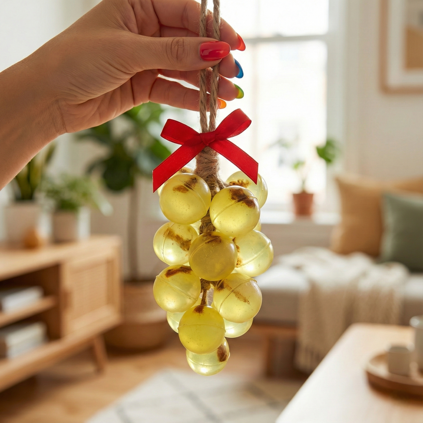 El Yapımı Üzüm Salkımı Sabun – Doğal, Kokulu, Dekoratif Banyo Sabunu