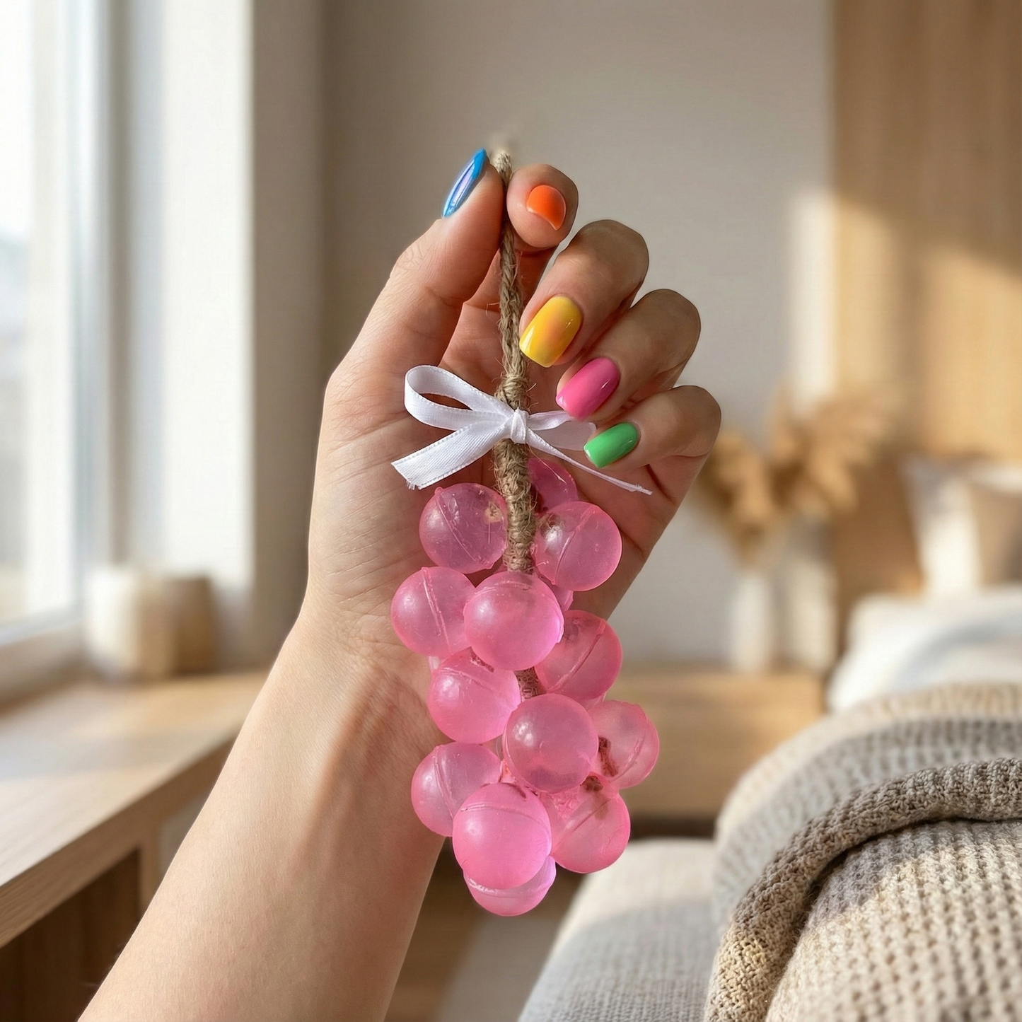 El Yapımı Üzüm Salkımı Sabun – Doğal, Kokulu, Dekoratif Banyo Sabunu