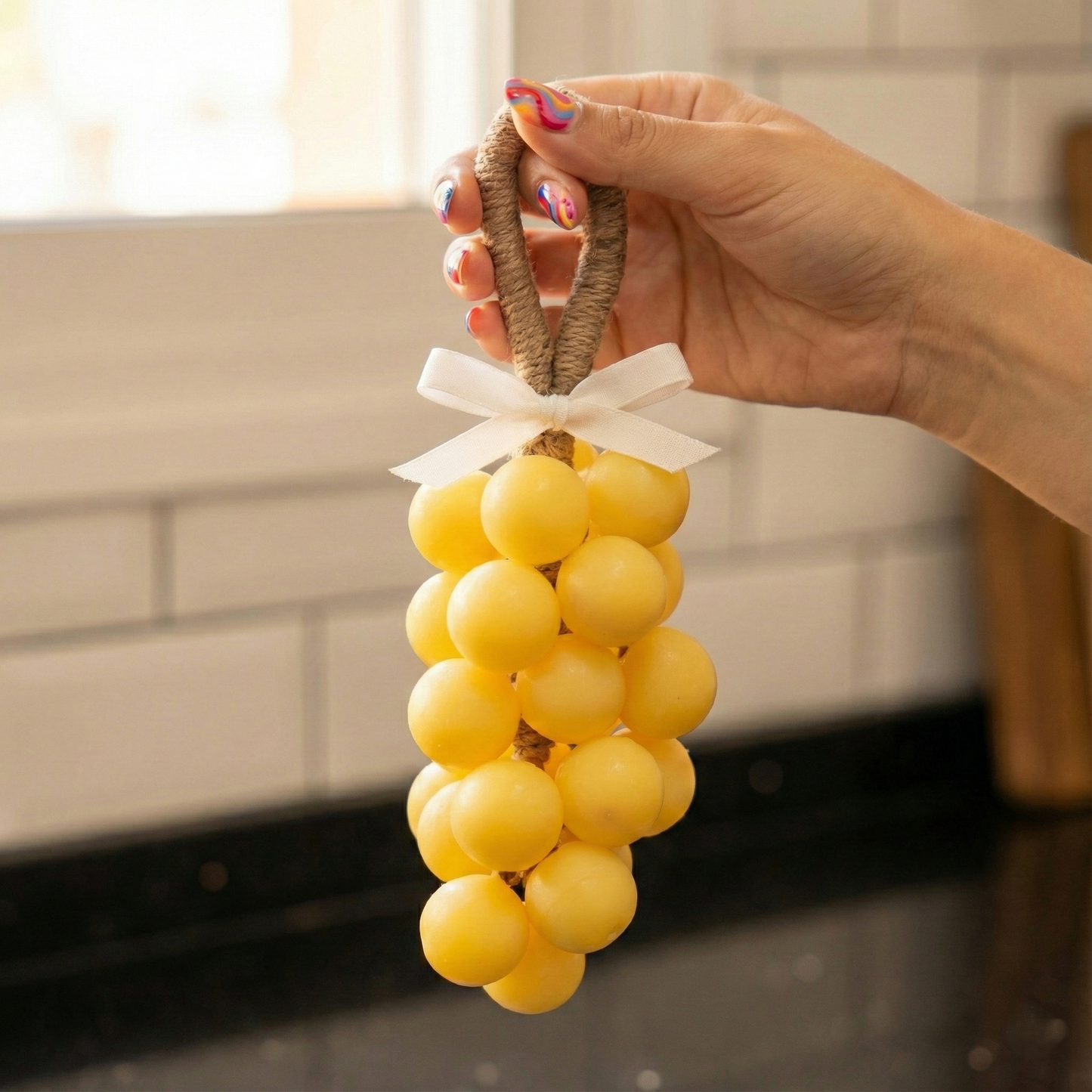 El Yapımı Üzüm Salkımı Sabun – Doğal, Kokulu, Dekoratif Banyo Sabunu