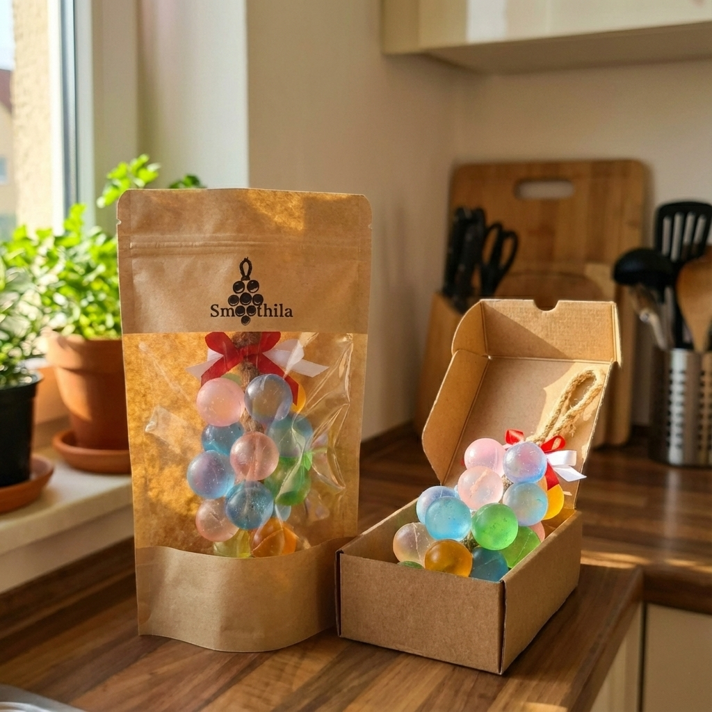 El Yapımı Üzüm Salkımı Sabun – Doğal, Kokulu, Dekoratif Banyo Sabunu